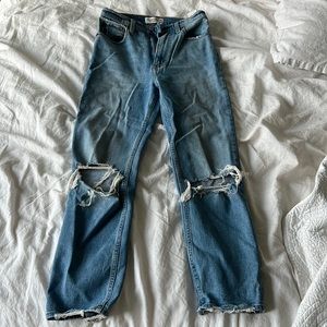 Abercrombie & Fitch Ankle Straight Ultra High Rise